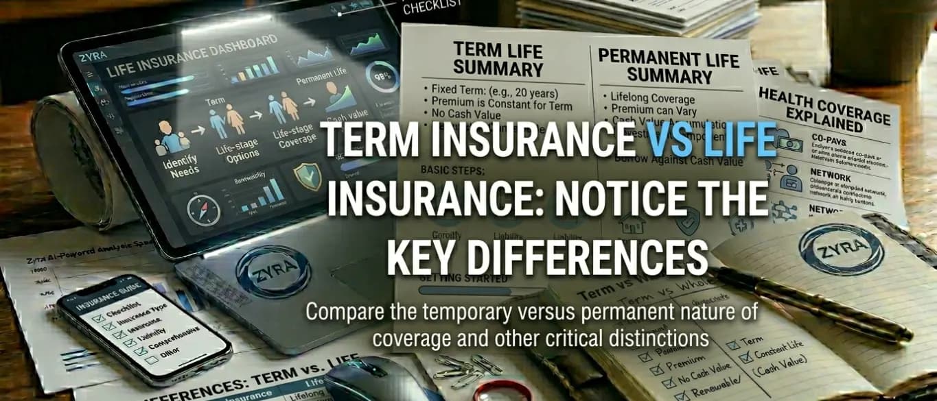 Term Insurance vs Life Insurance: Notice the Key Differences