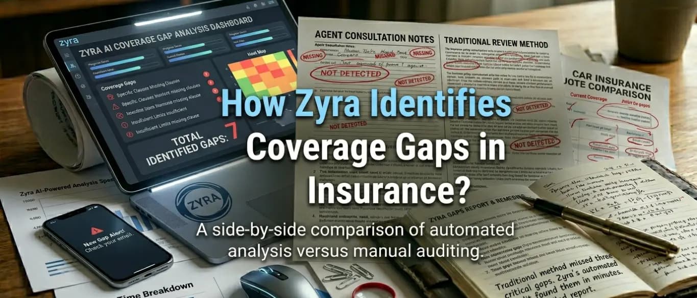 How Zyra Identifies Coverage Gaps in Insurance?
